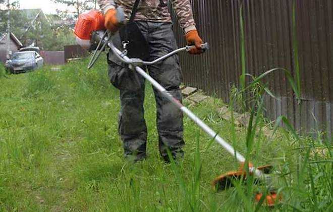 Как пользоваться триммером для травы с леской и диском