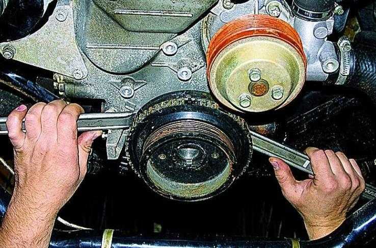 Как снять шкив коленвала 406 двигатель газель