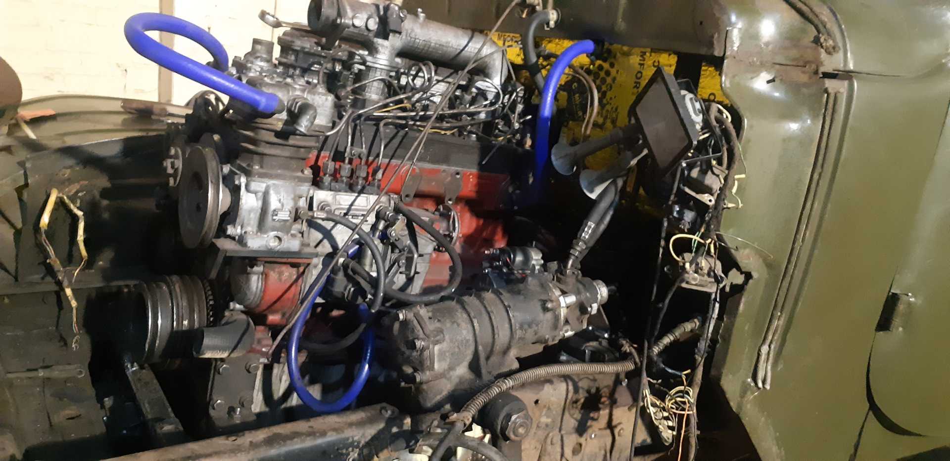 Как установить двигатель д245 на зил 130