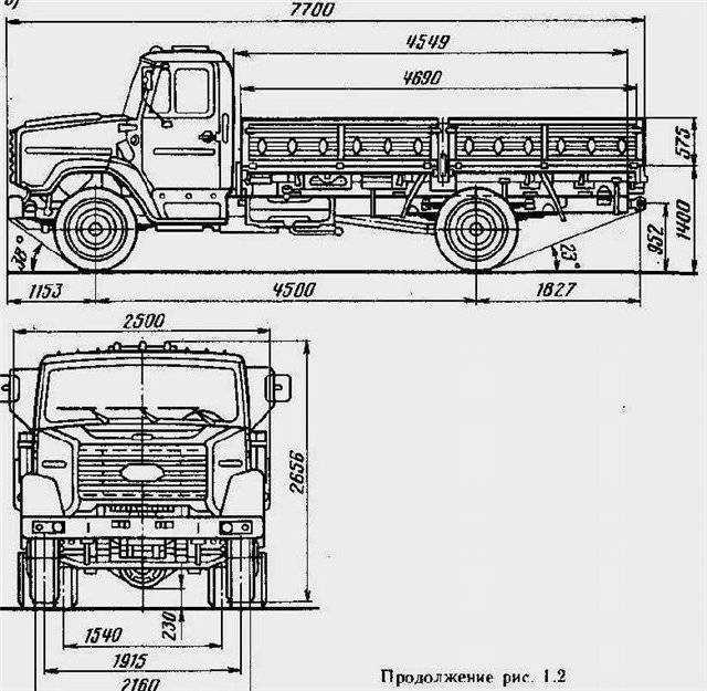 Зил-4331 грузовой автомобиль, схема шасси, кабины, мостов и тормозной системы, обзор двигателей ямз 236 и 246, 645 - характеристики и расход