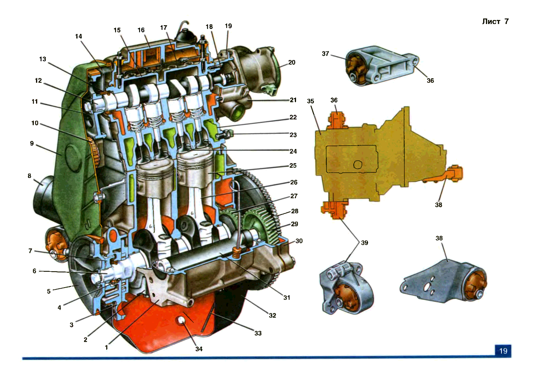 Порядок работы всех цилиндров в двигателе ваз 2109: описание, фото и видео