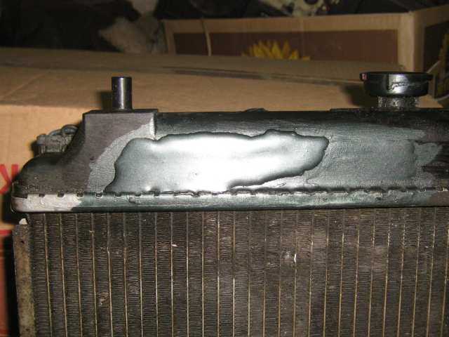 Ремонт пайка пластикового бачка автомобильного радиатора охлаждения