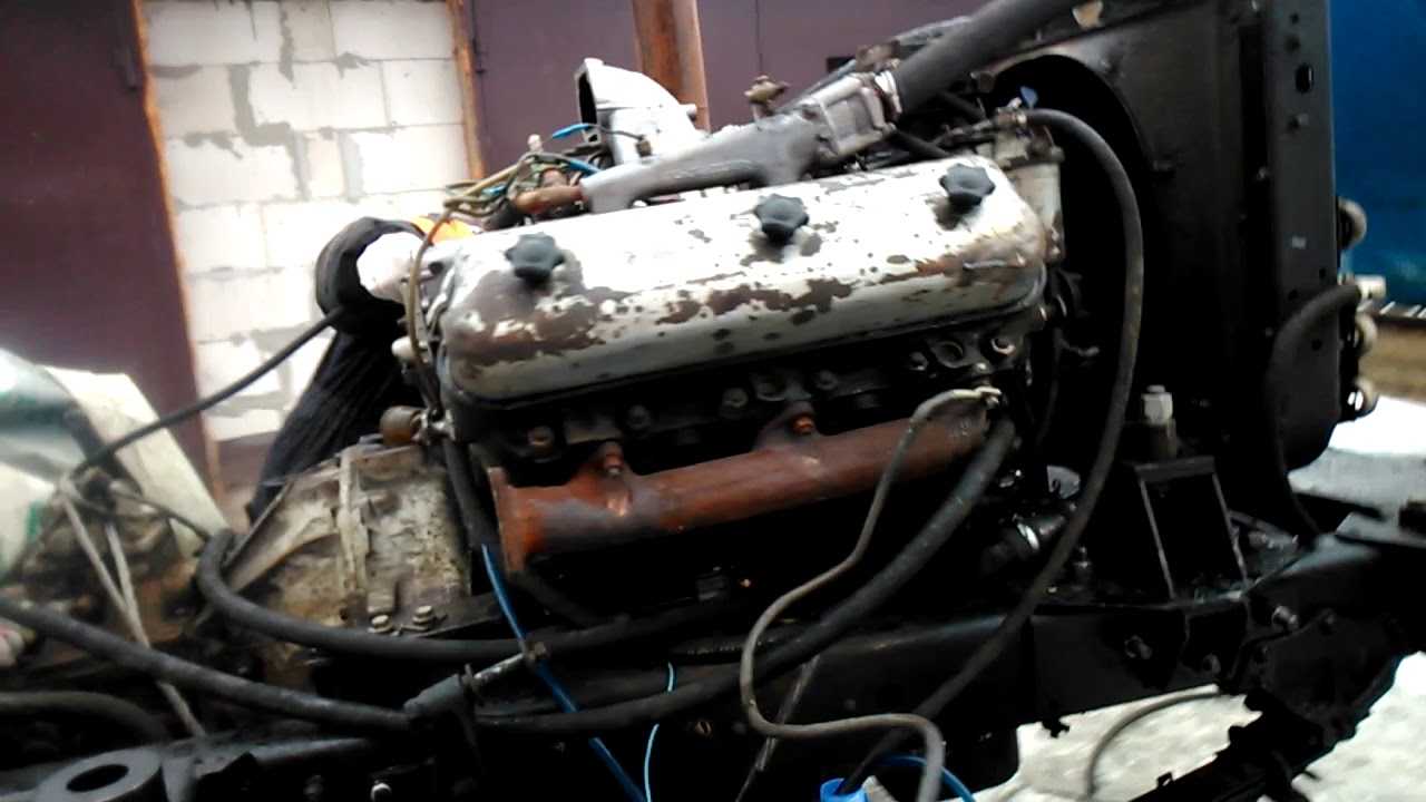 Как установить двигатель д245 на зил 130