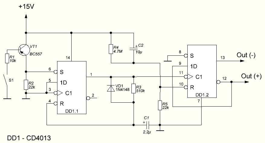 Cd4013be схема включения как работает