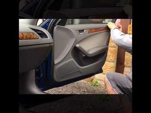 Снятие обшивки водительской двери на ауди 100 с4