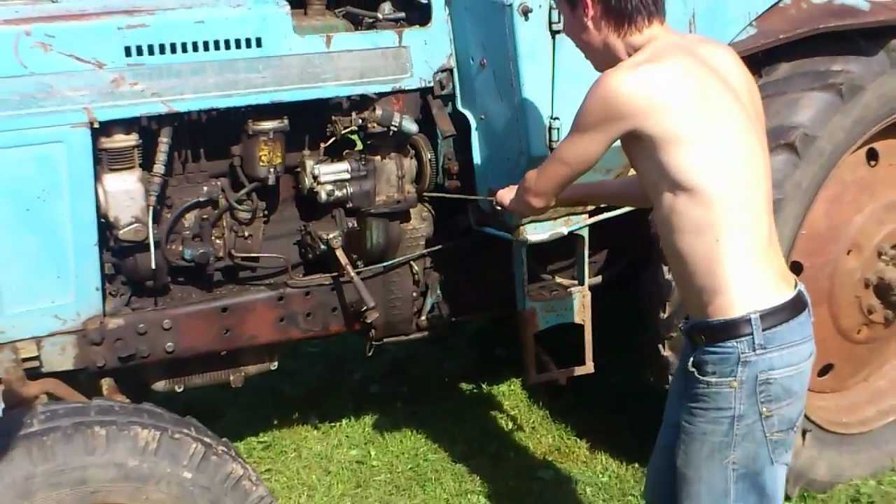 Пуск и дальнейшая работа основного двигателя трактора дт-75