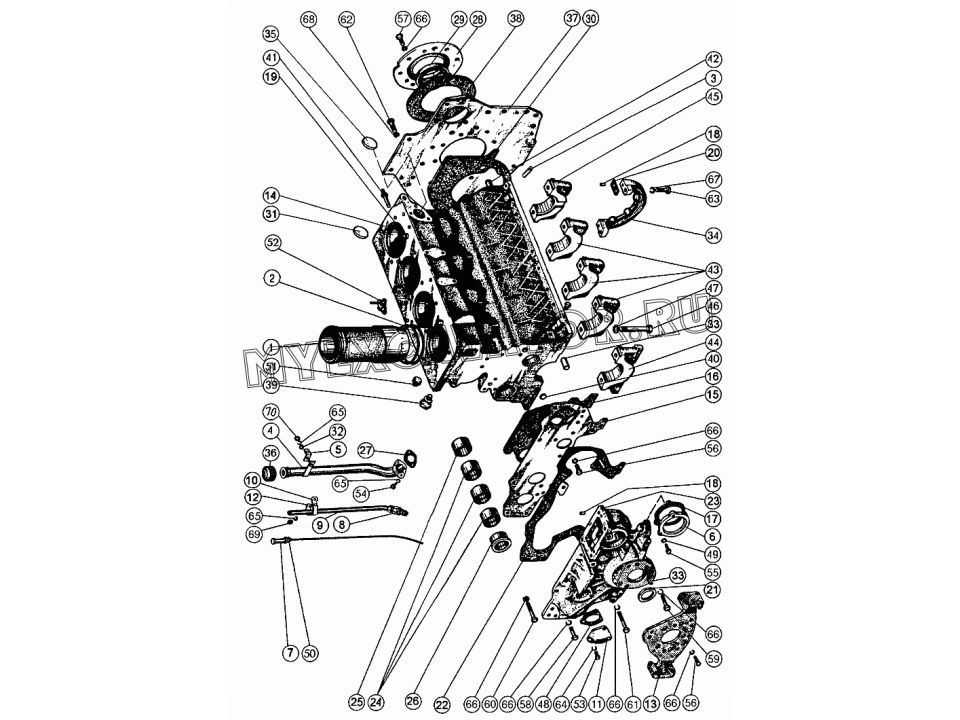 Зазоры клапанов д-245, регулировка двигателя