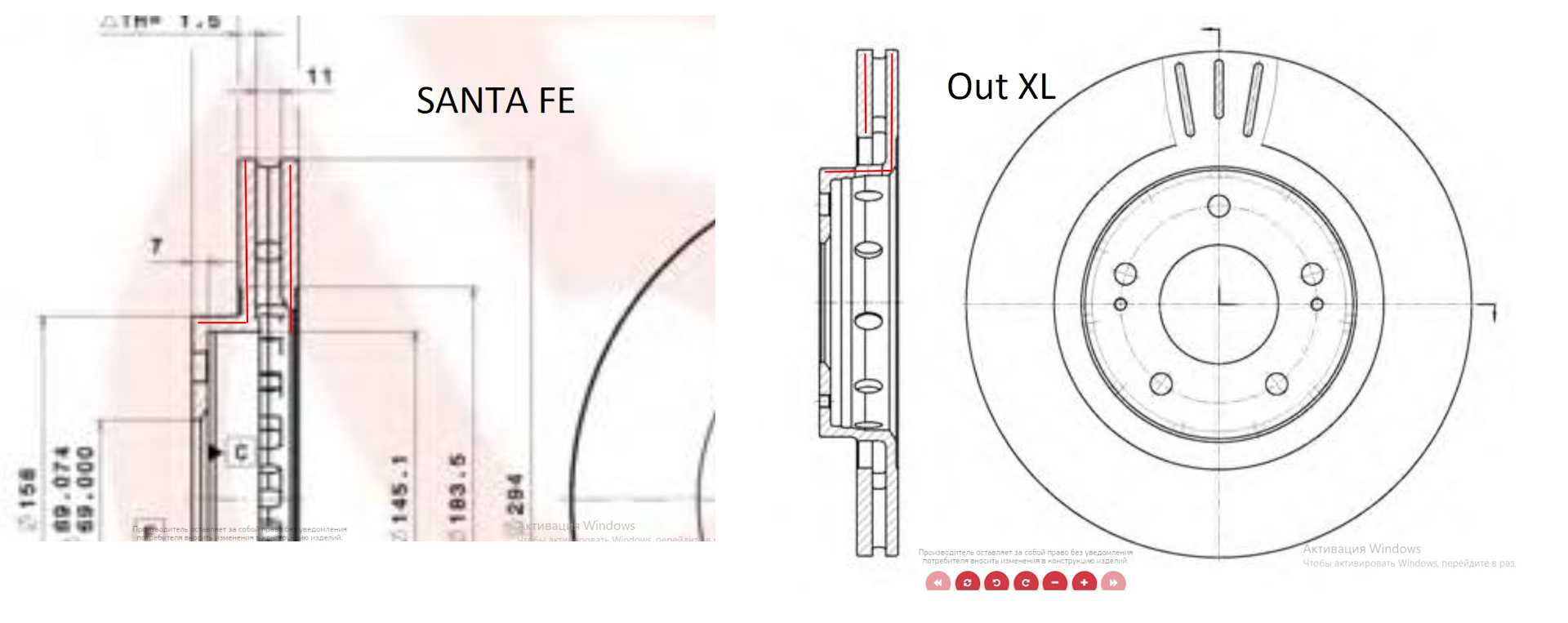 Замена переднего тормозного диска и тормозных колодок (для применения на моделе hyundai santa fe cm)
