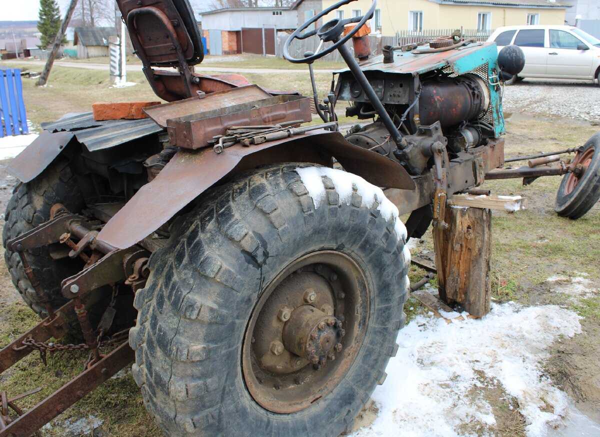 Самодельный трактор, собранный с двигателем Т25 и КПП от ГАЗ53, решил пенсионер восстановить для своего огорода Во время поездки по Чувашии в одной из
