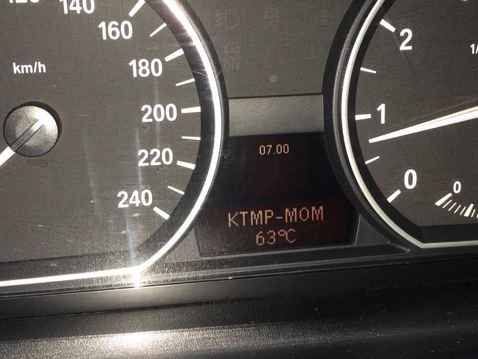 Температура двигателя е60